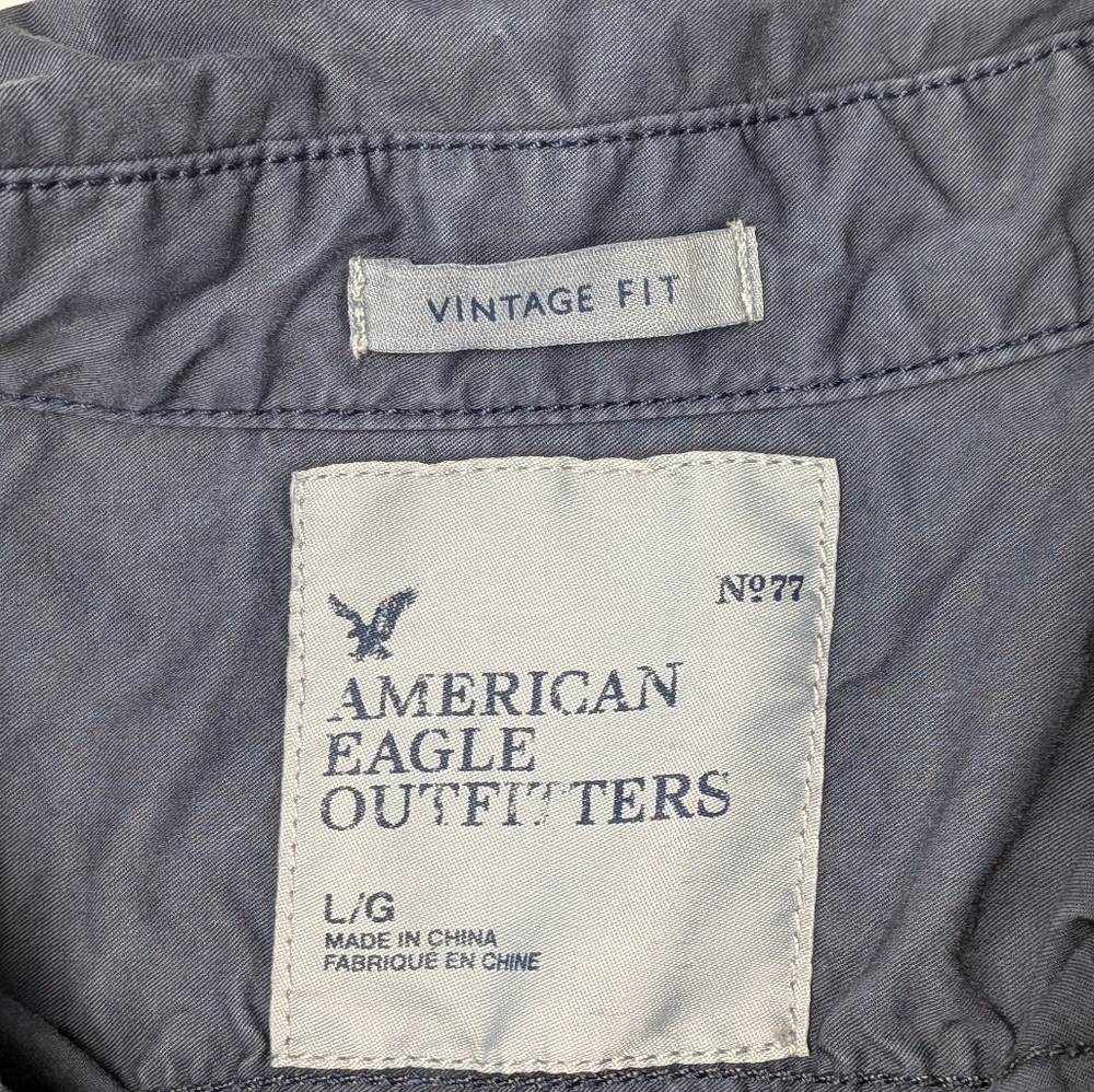 American Eagle Men's Vintage Fit Button Up - Picture 3 of 12